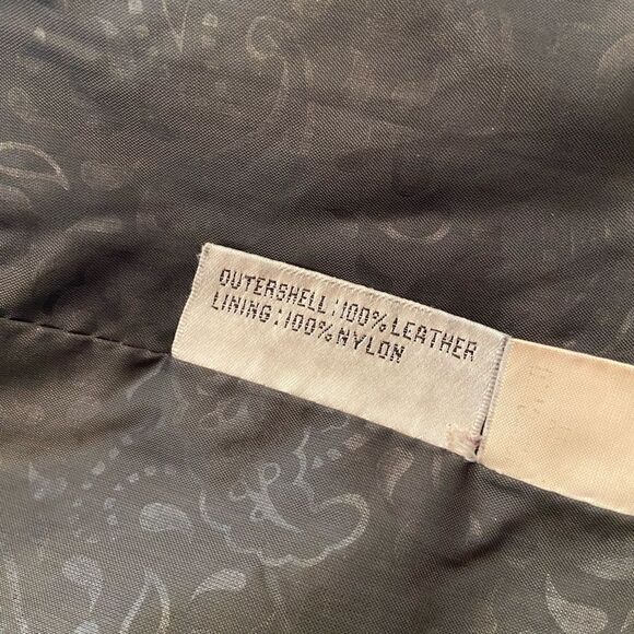 John Weitz vintage black leather jacket - Picture 7 of 11